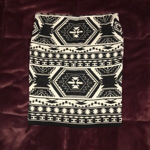 Black and White Skirt